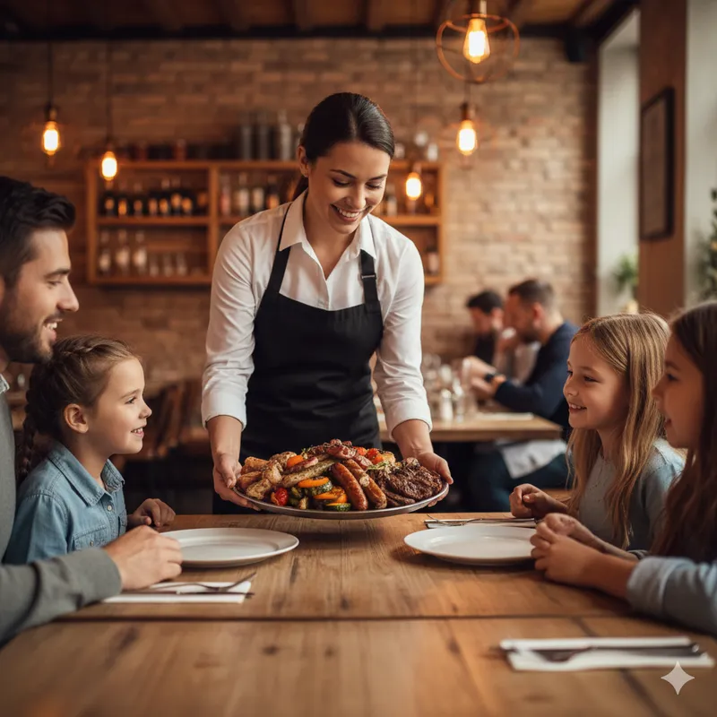 Sala interior com decoração rústica