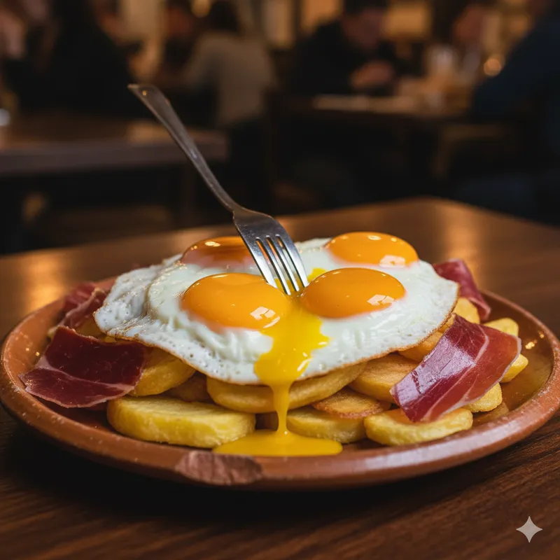 Petisco de ovos rotos